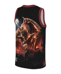 Alternative view of Vintage Post Malone Rap Music Tour Basketball Jersey