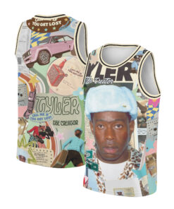 Chromakopia Basketball Jersey, Tyler The Creator Tour Merch Concert Tee