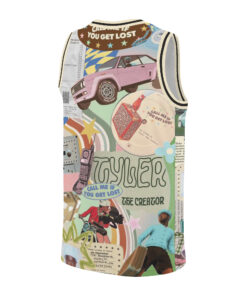 Alternative view of Chromakopia Basketball Jersey, Tyler The Creator Tour Merch Concert Tee