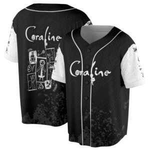 Coraline Doll Baseball Jersey
