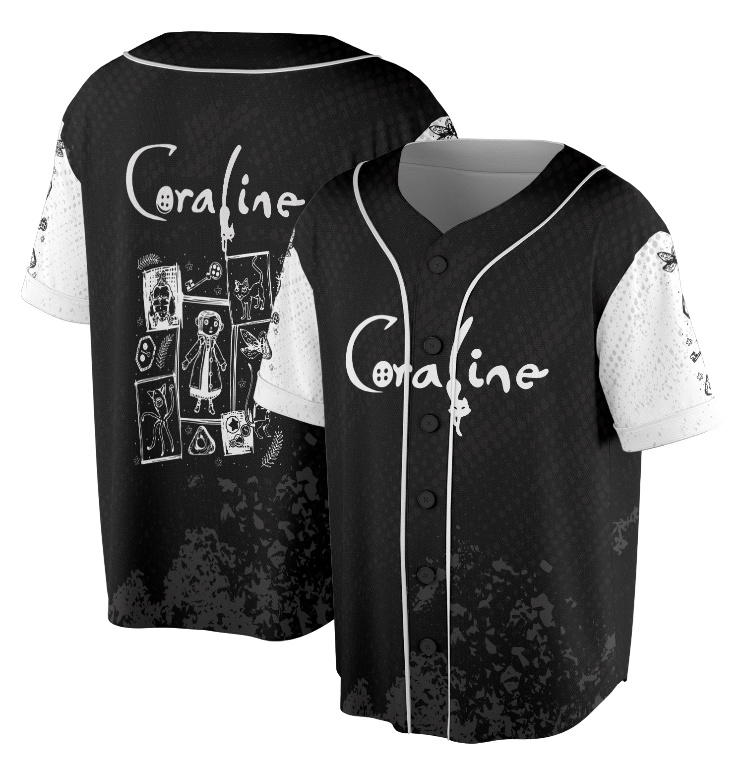 Coraline Doll Baseball Jersey