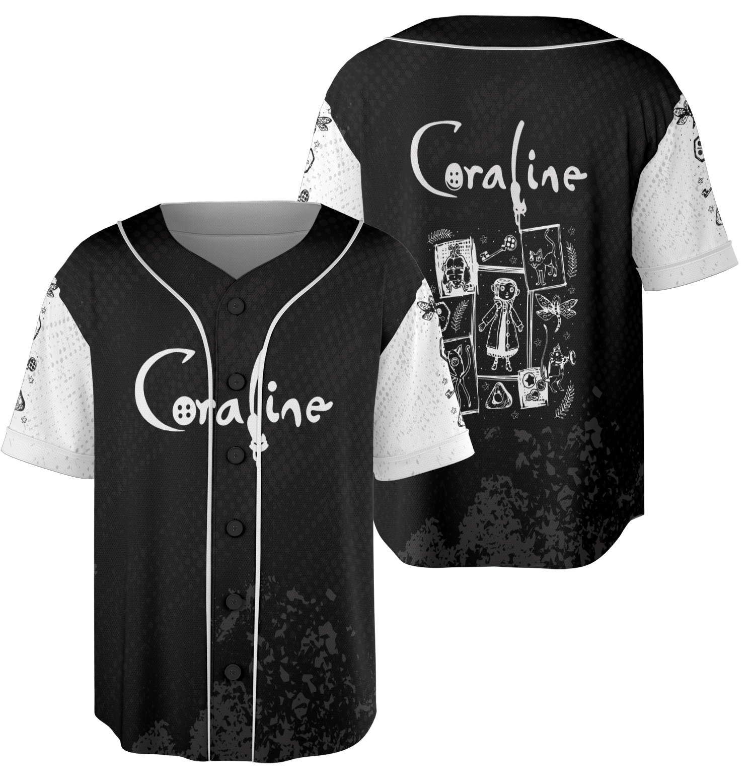 Coraline Doll Baseball Jersey - Image 3