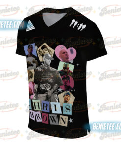 Alternative view of TRENDY Chris Brown Tour Breezy Bowl XX V2 Football Jersey, Concert Retro 2025 Shirt