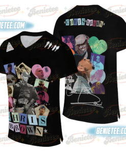 TRENDY Chris Brown Tour Breezy Bowl XX V2 Football Jersey, Concert Retro 2025 Shirt