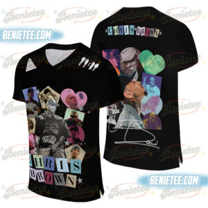 TRENDY Chris Brown Tour Breezy Bowl XX V2 Football Jersey, Concert Retro 2025 Shirt