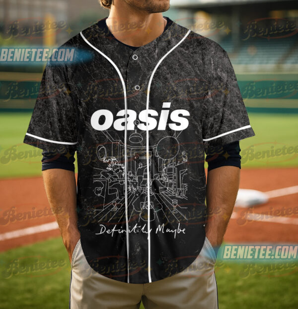 Alternative view of 90s Oasis Band Baseball Jersey, Music Icon T-shirt, Oasis Music Fan Gift, Retro Style