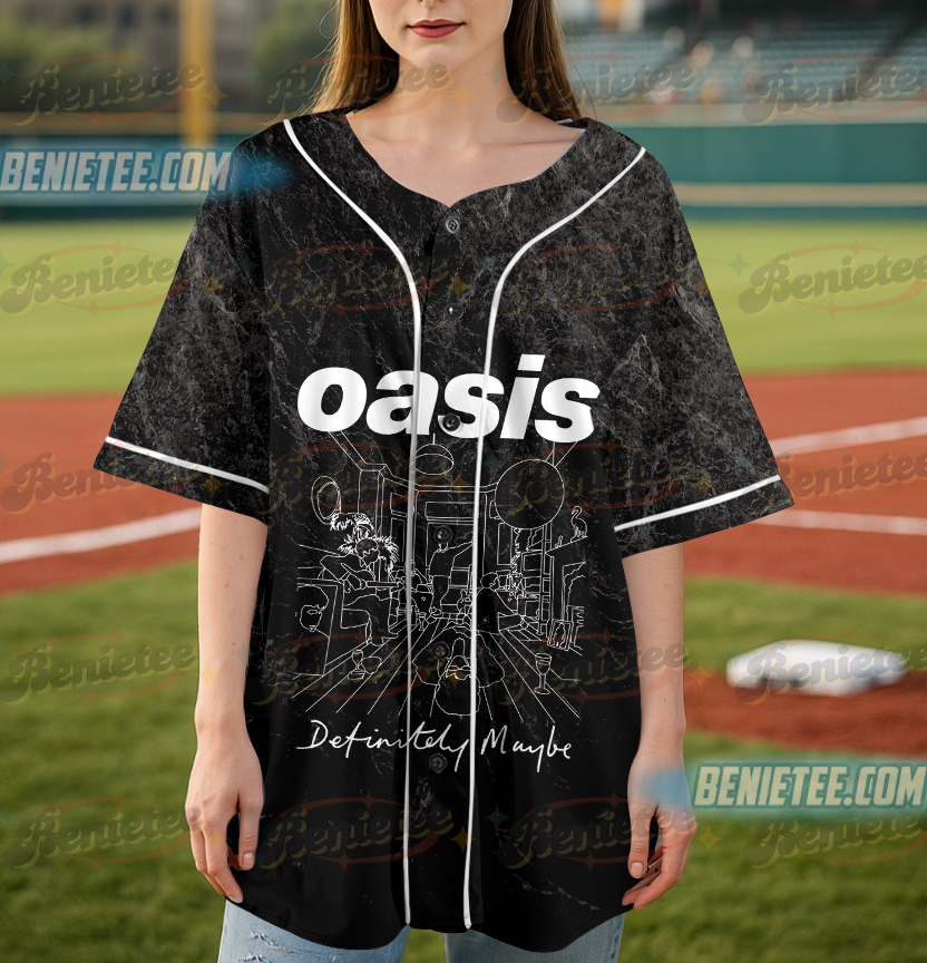 90s Oasis Band Baseball Jersey, Music Icon T-shirt, Oasis Music Fan Gift, Retro Style - Image 3