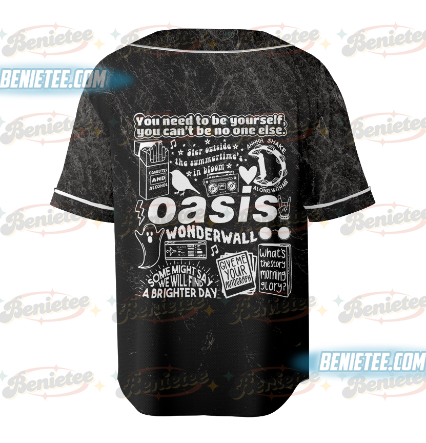 90s Oasis Band Baseball Jersey, Music Icon T-shirt, Oasis Music Fan Gift, Retro Style - Image 5