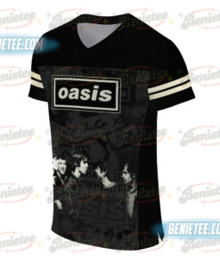 Alternative view of Oasis 2025 Tour Football Jersey, Vintage Britpop Rock Band Jersey