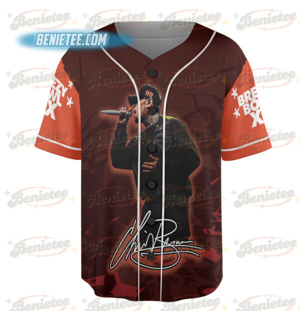 Alternative view of Breezy Bowl Tour XX Shirt, Chris Brown Breezy Bowl Baseball Jersey, Personalized Breezy Bowl XX 2025 Jersey