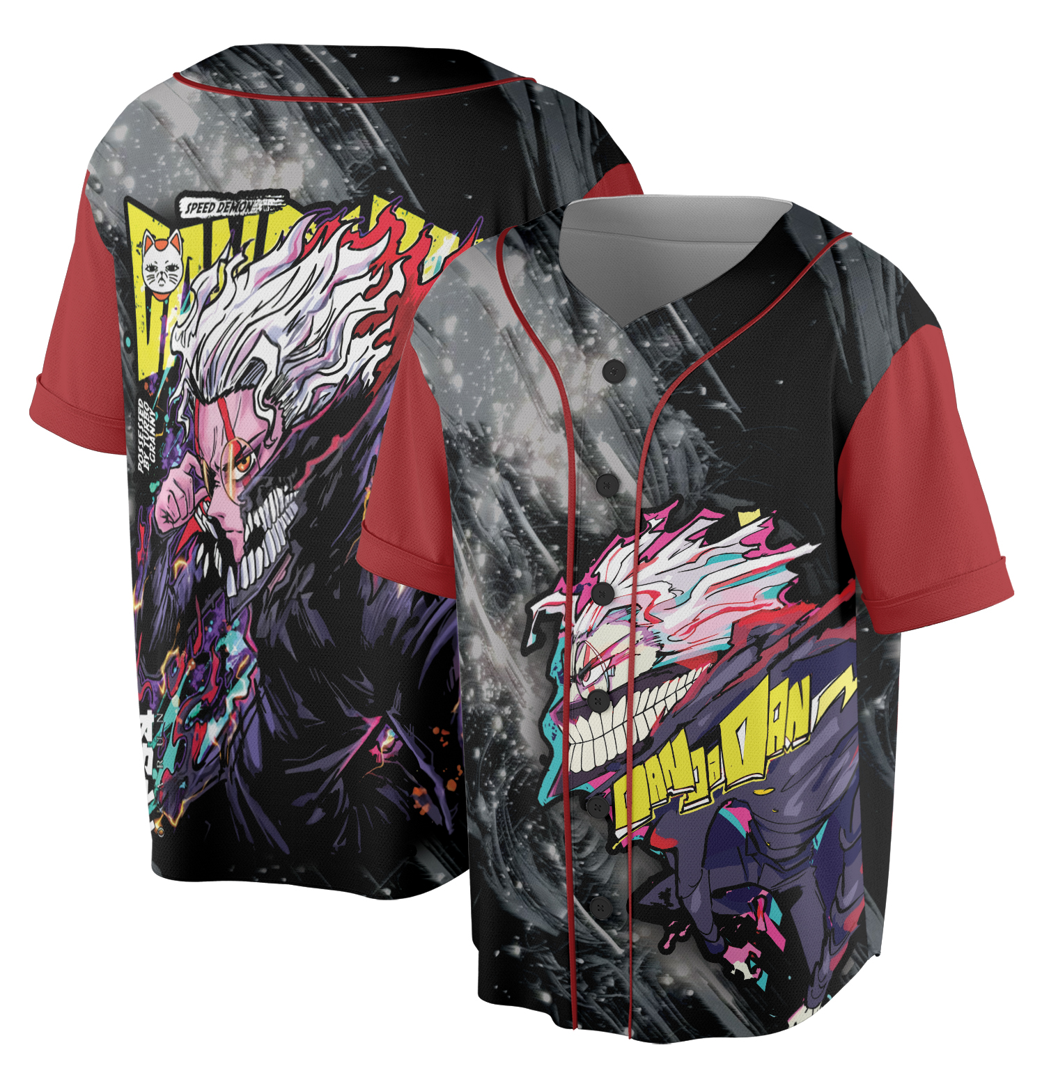 Dandadan Anime Baseball Jersey, Gift for Him, Aesthetic Anime, Anime Sweatshirt, Manga Anime Shirt, Anime Otaku Shirt