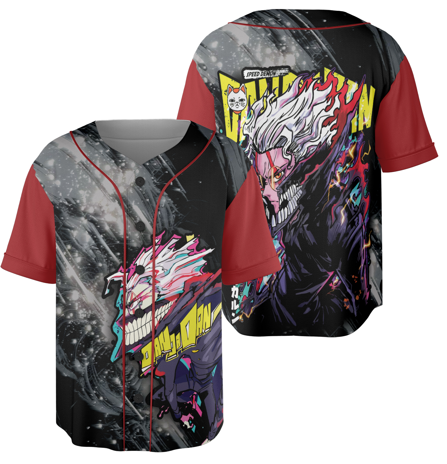 Dandadan Anime Baseball Jersey, Gift for Him, Aesthetic Anime, Anime Sweatshirt, Manga Anime Shirt, Anime Otaku Shirt - Image 3