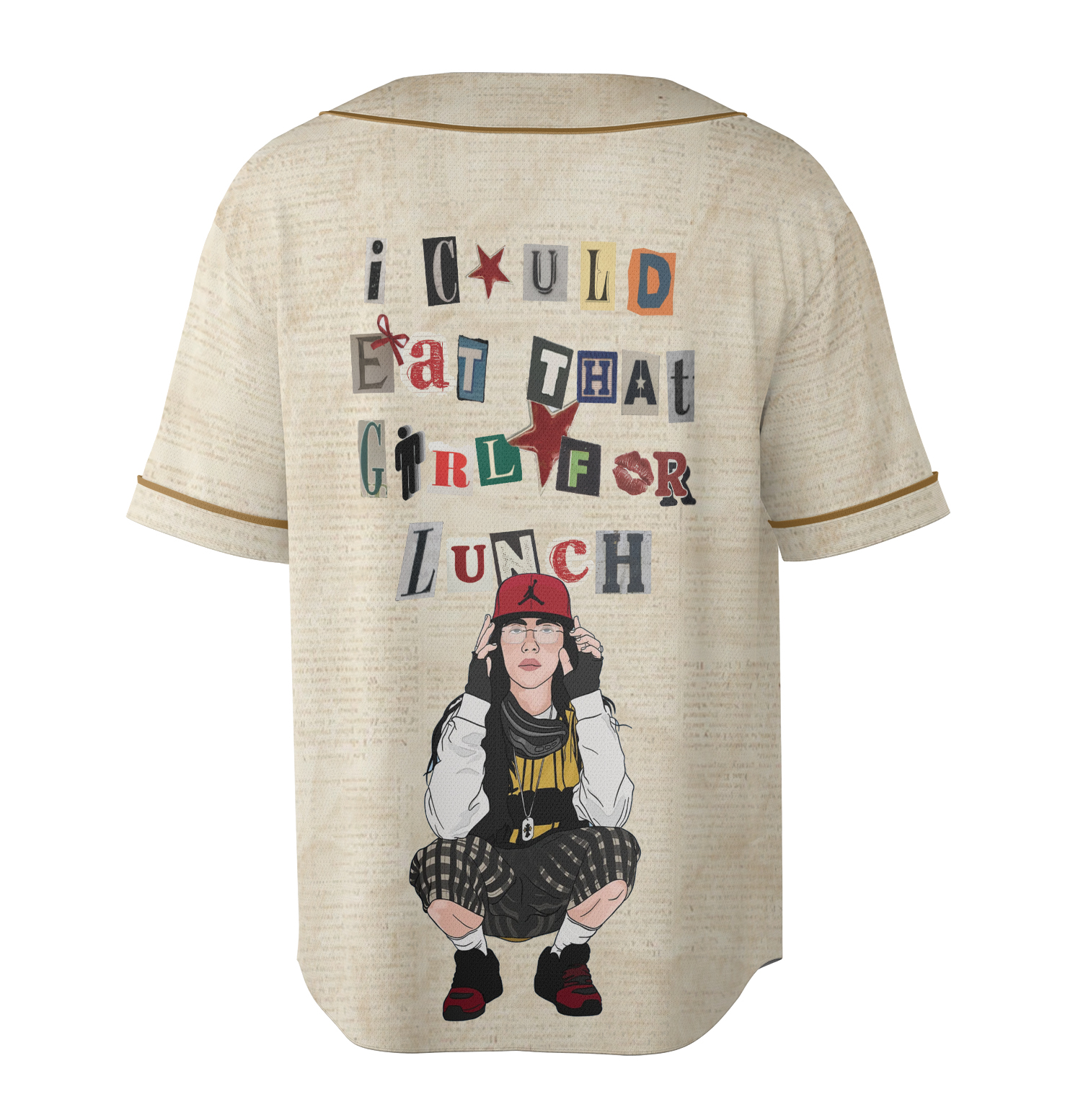 Billie Eilish Basebal Jersey, Hit me hard and soft tour - Image 4