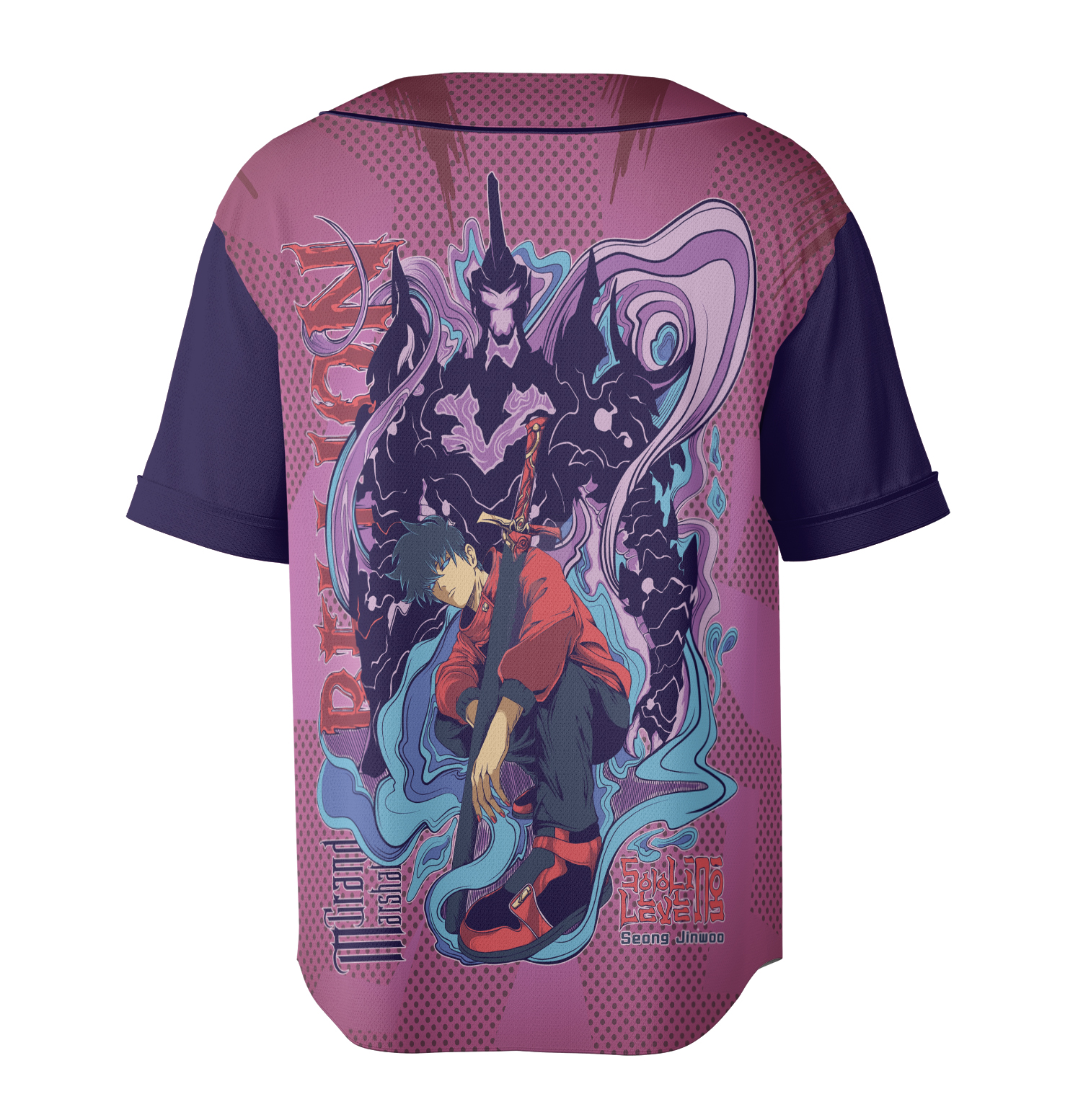 Solo Leveling Baseball Jersey, Seong Anime Jersey - Image 4