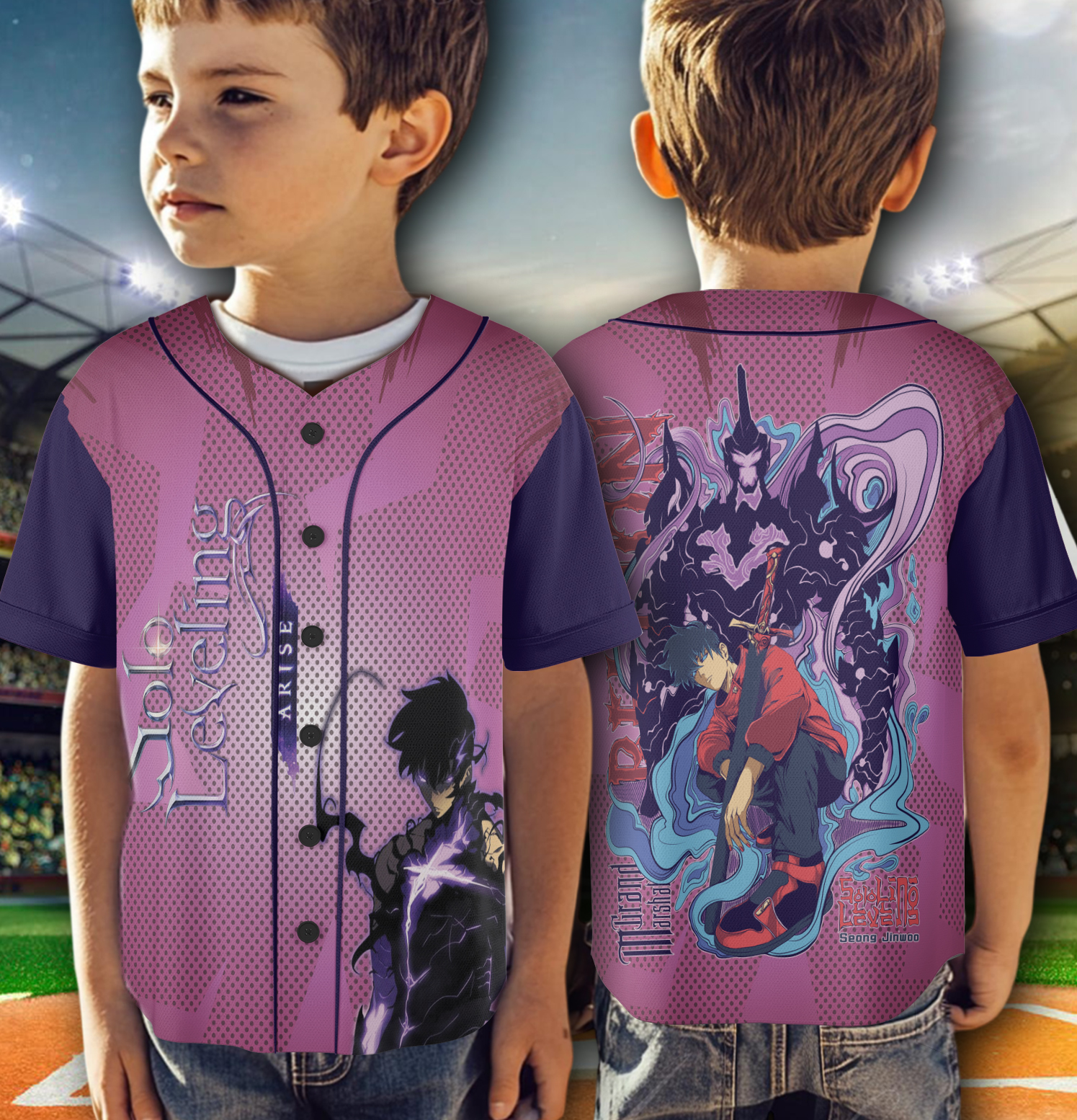 Solo Leveling Baseball Jersey, Seong Anime Jersey - Image 6