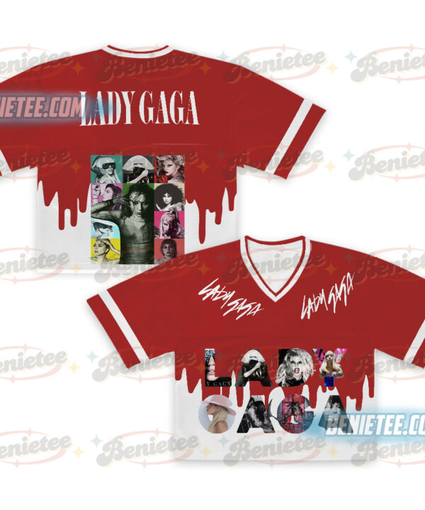 Legend Lady Gaga Classic Aesthetic Football Jersey Croptop
