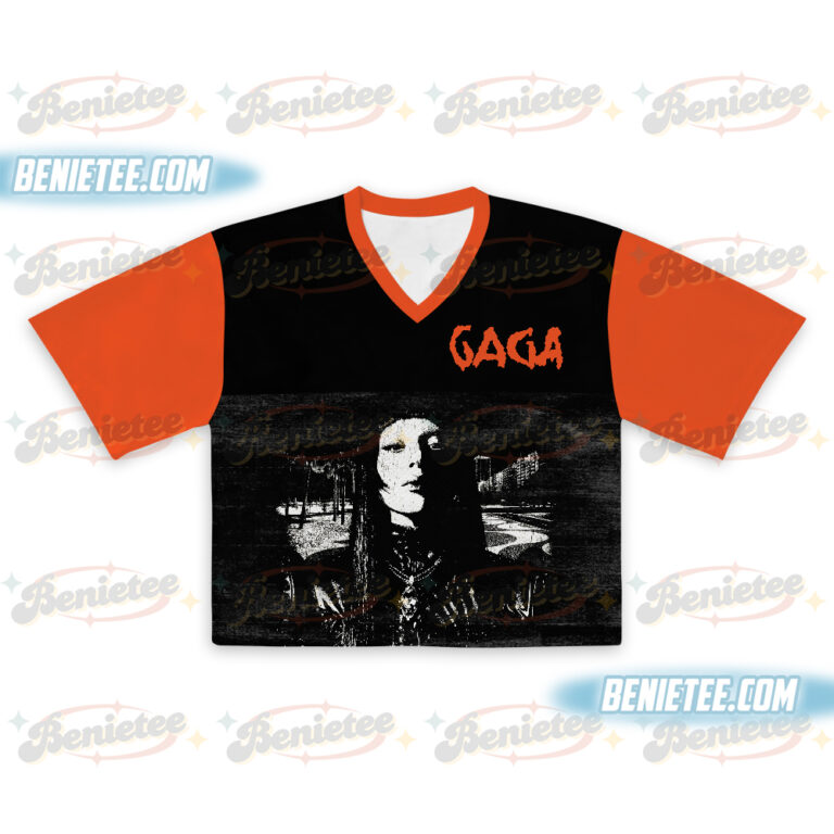 Alternative view of Mayhem Tour Crop Top Football Jersey, Lady Gaga Jersey