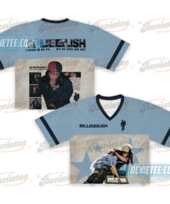 Billie Hit Me Hard and Soft 2025 Tour Crop Top Football Jersey