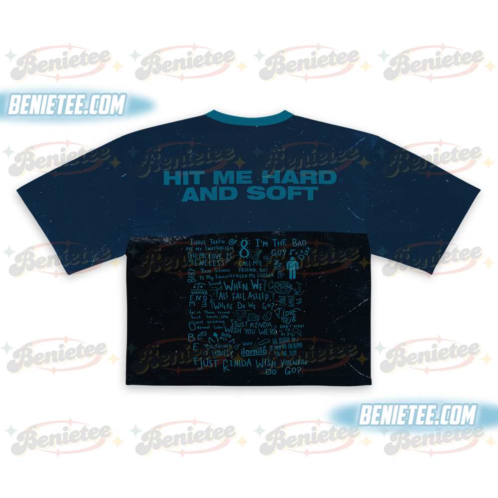 Billie Eilish Official Merch Croptop Football Jersey - Image 3