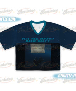 Alternative view of Billie Eilish Official Merch Croptop Football Jersey