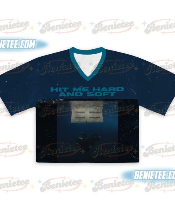 Alternative view of Billie Eilish Official Merch Croptop Football Jersey