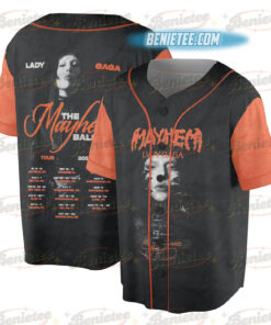 Lady Gaga The Mayhem Ball Tour Baseball Jersey