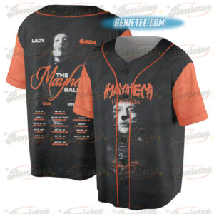Lady Gaga The Mayhem Ball Tour Baseball Jersey