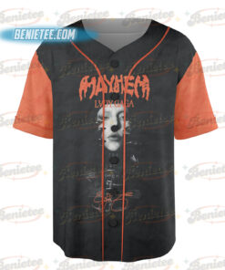Alternative view of Lady Gaga The Mayhem Ball Tour Baseball Jersey