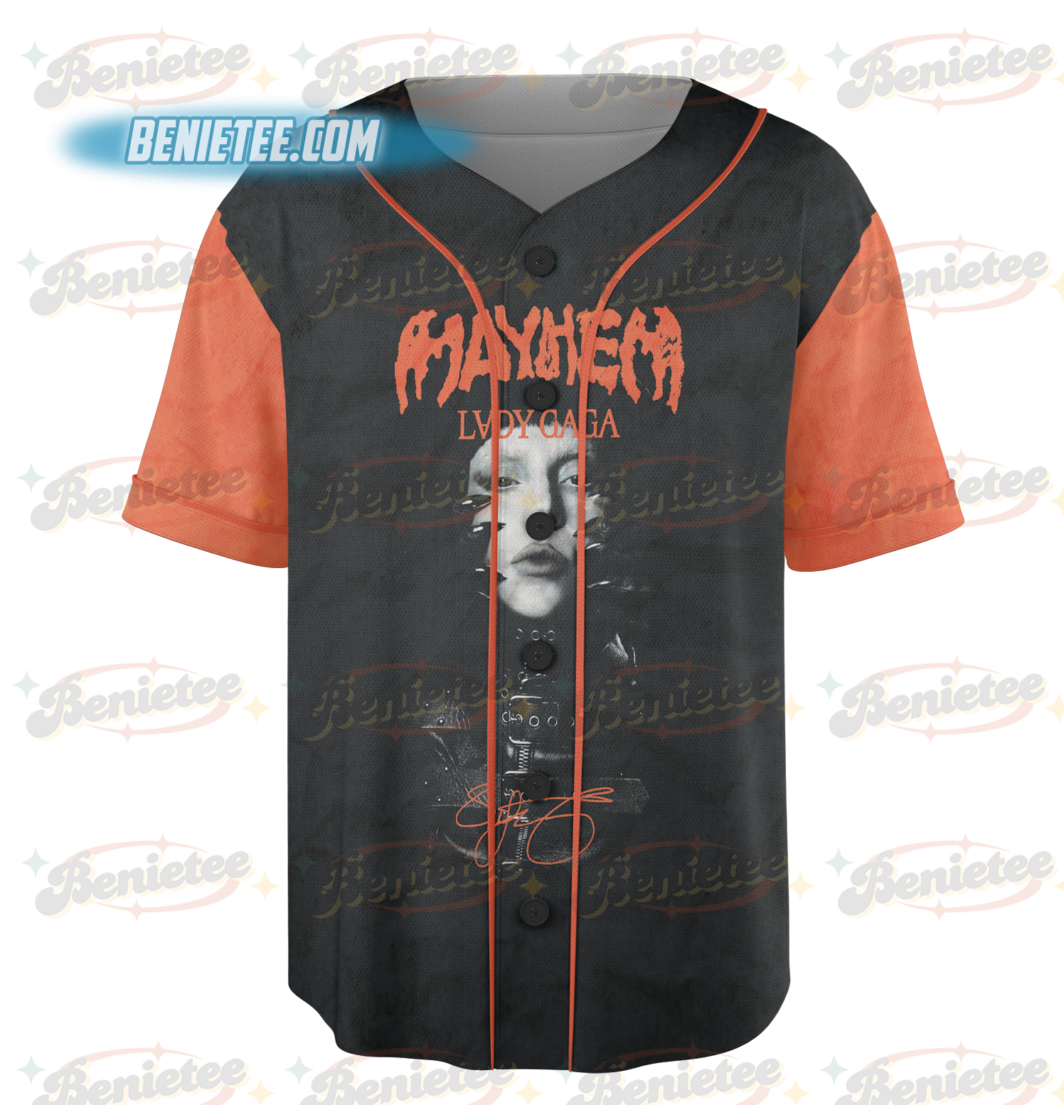 Lady Gaga The Mayhem Ball Tour Baseball Jersey - Image 2