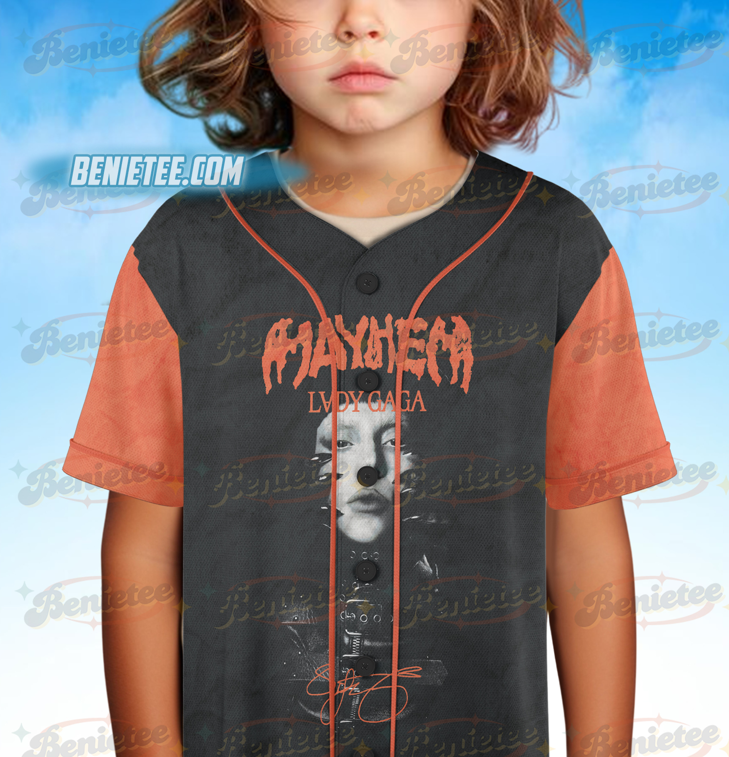 Lady Gaga The Mayhem Ball Tour Baseball Jersey - Image 5