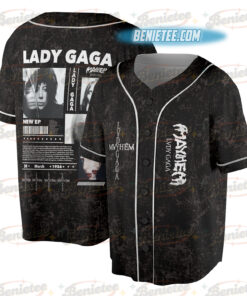Lady Gaga Mayhem Album Baseball Jersey, 2025 Concert Tour Jersey