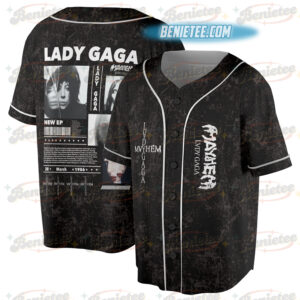 Lady Gaga Mayhem Album Baseball Jersey, 2025 Concert Tour Jersey