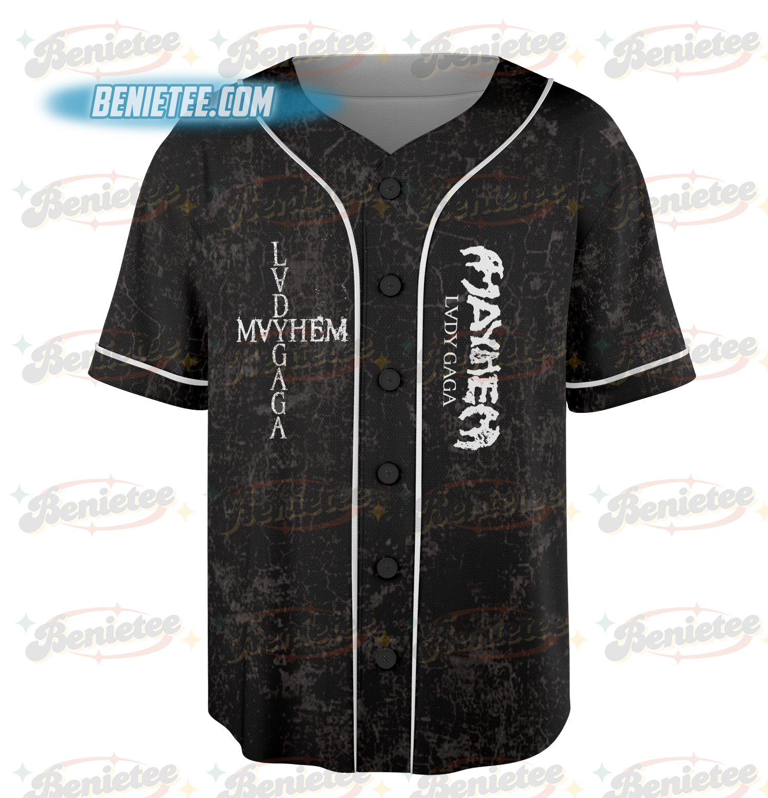 Lady Gaga Mayhem Album Baseball Jersey, 2025 Concert Tour Jersey - Image 2