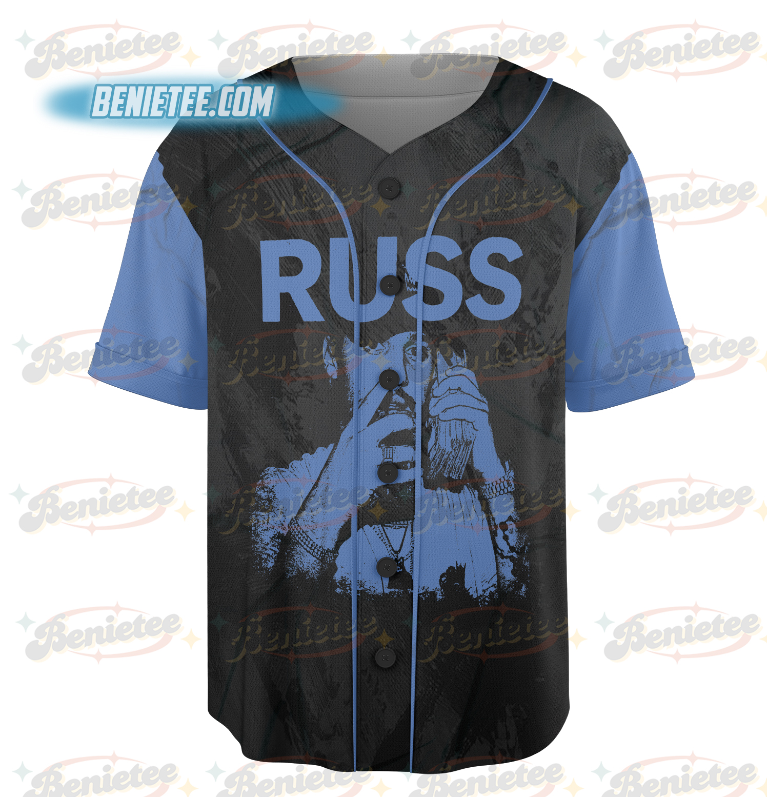 Russ Wild Tour Baseball Jersey, Into the Wild Tour Tee with Cash Stack, Music Festival Apparel, Russ 2025 Concert Tee - Image 2