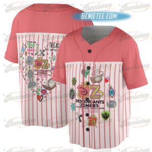 Vintage Descendants Zombies World Tour Baseball Jersey, The Rise Of Red Group Jersey, Descendants Concert, Summer Music Festival 2025 Trip