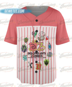 Alternative view of Vintage Descendants Zombies World Tour Baseball Jersey, The Rise Of Red Group Jersey, Descendants Concert, Summer Music Festival 2025 Trip