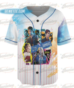 Alternative view of The Rise Of Red Jersey, Descendants Concert Baseball Jersey, Summer Music Festival 2025 Trip