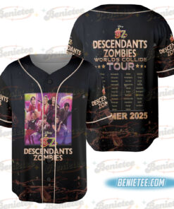 Descendants Zombies World Tour Baseball Jersey, The Rise Of Red Characters Jersey