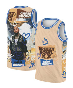 Chris Brown Tour 2025 Baseketball Jersey