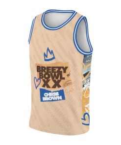 Alternative view of Chris Brown Tour 2025 Baseketball Jersey
