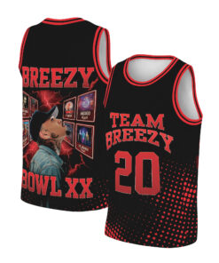 Chris Brown Breezy Bowl Tour Baseketball Jersey