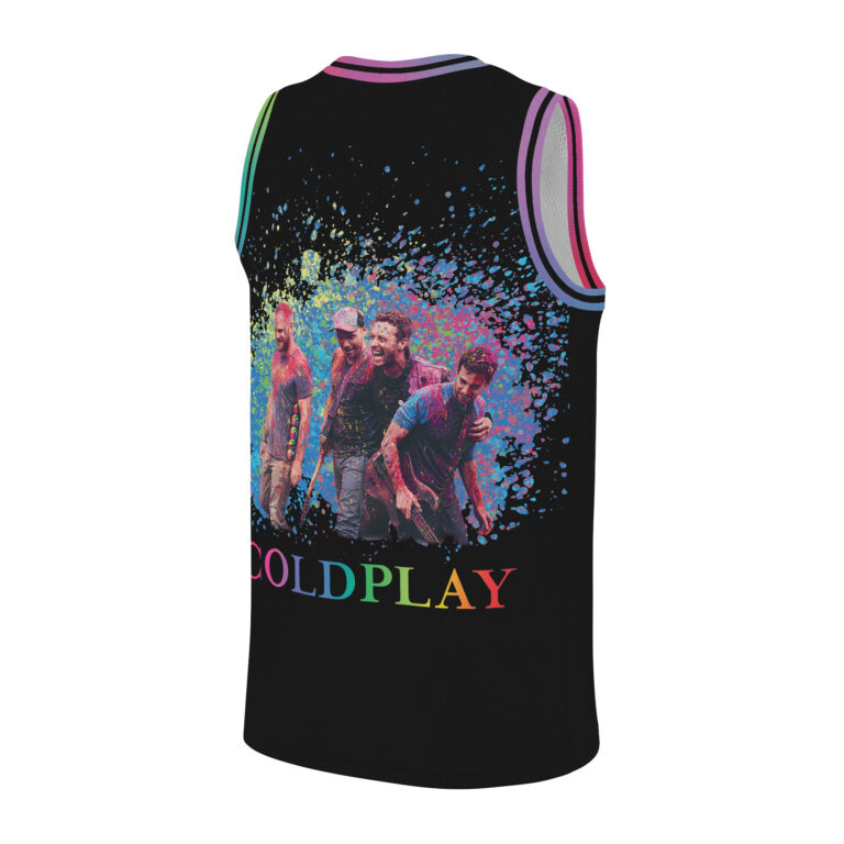 Alternative view of Coldplay Viva La Vida Tour 2025 Basketball Jersey