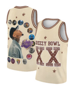 Chris Brown Breezy Bowl XX Tour Baseketball Jersey