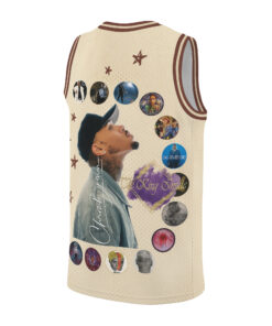 Alternative view of Chris Brown Breezy Bowl XX Tour Baseketball Jersey