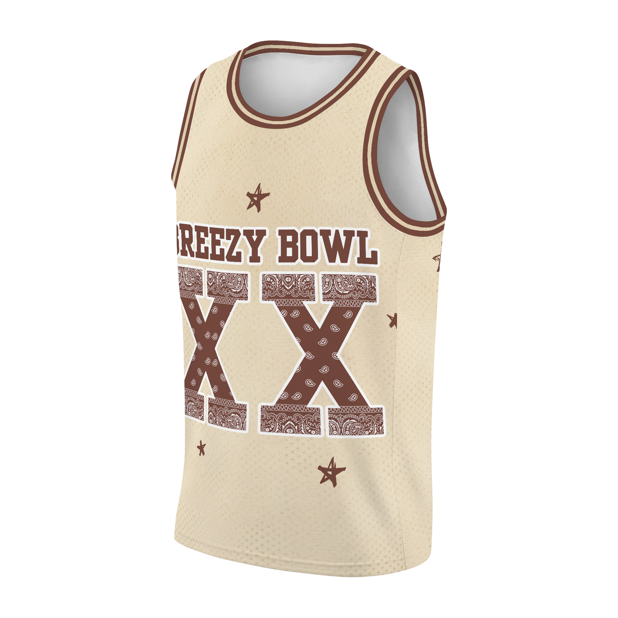 Chris Brown Breezy Bowl XX Tour Baseketball Jersey - Image 3