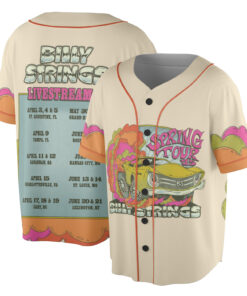 Billy Strings Baseball Jersey, Springs Tour 2025 Jersey