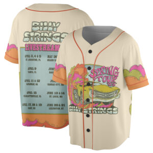 Billy Strings Baseball Jersey, Springs Tour 2025 Jersey