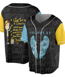 COLDPLAY English Rock Band Baseball Jersey