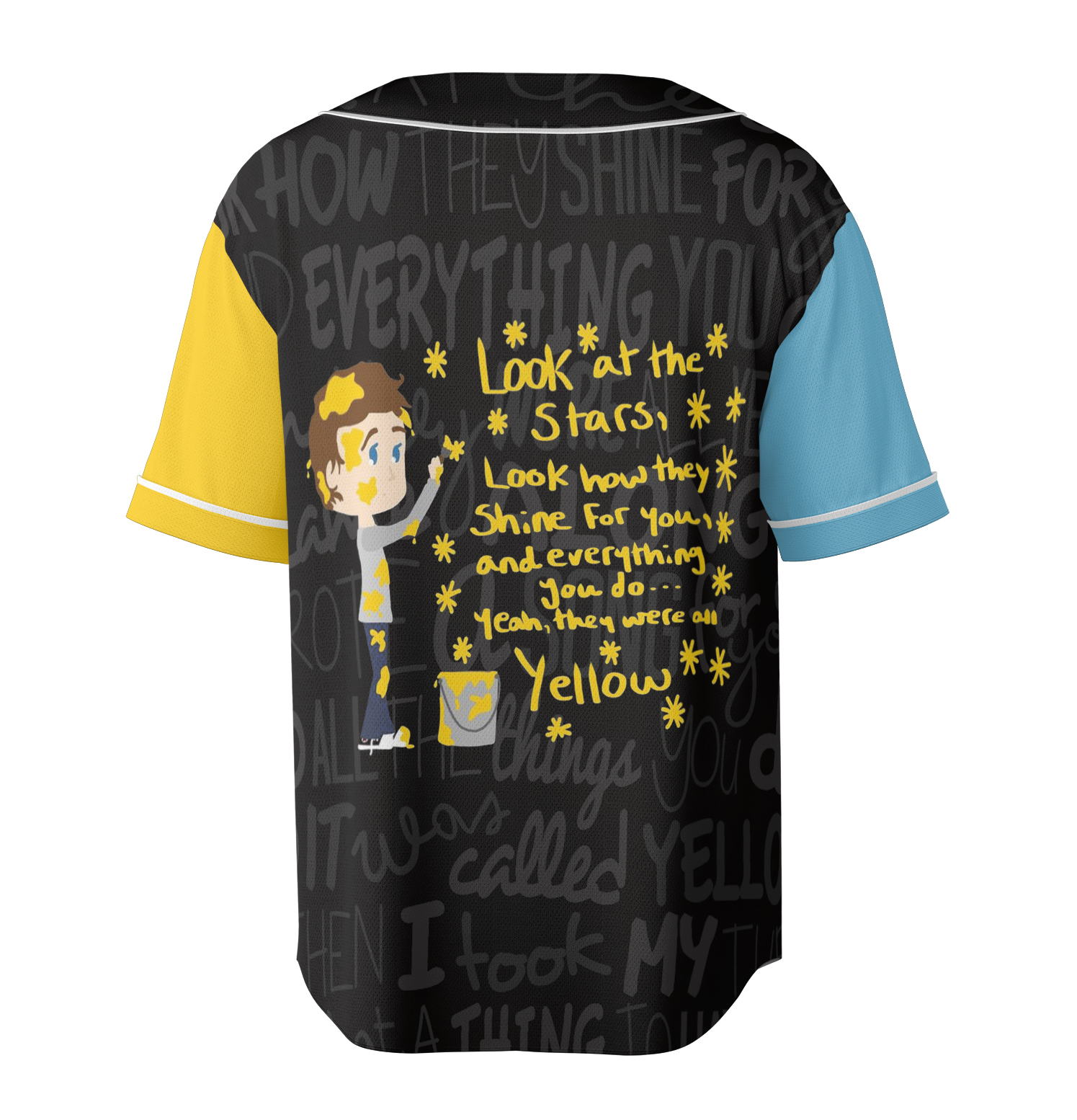 COLDPLAY English Rock Band Baseball Jersey - Image 4