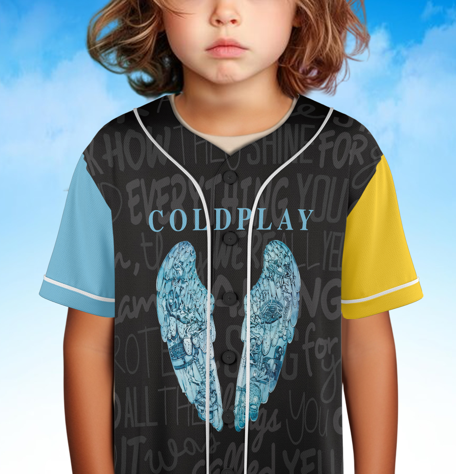COLDPLAY English Rock Band Baseball Jersey - Image 5